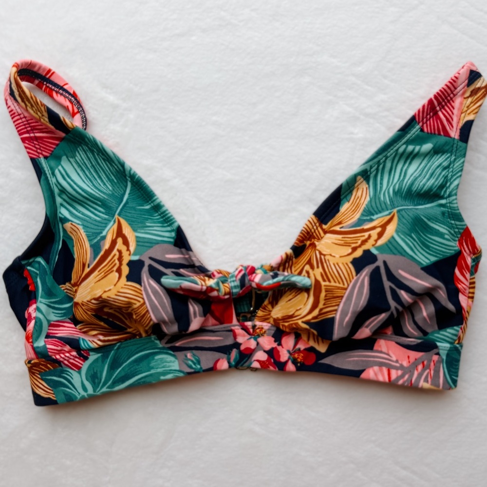 Multicolor Floral Bikini Top